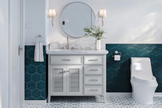 Farmhouse Bathroom Look