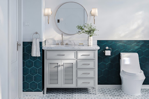 Farmhouse Bathroom Look